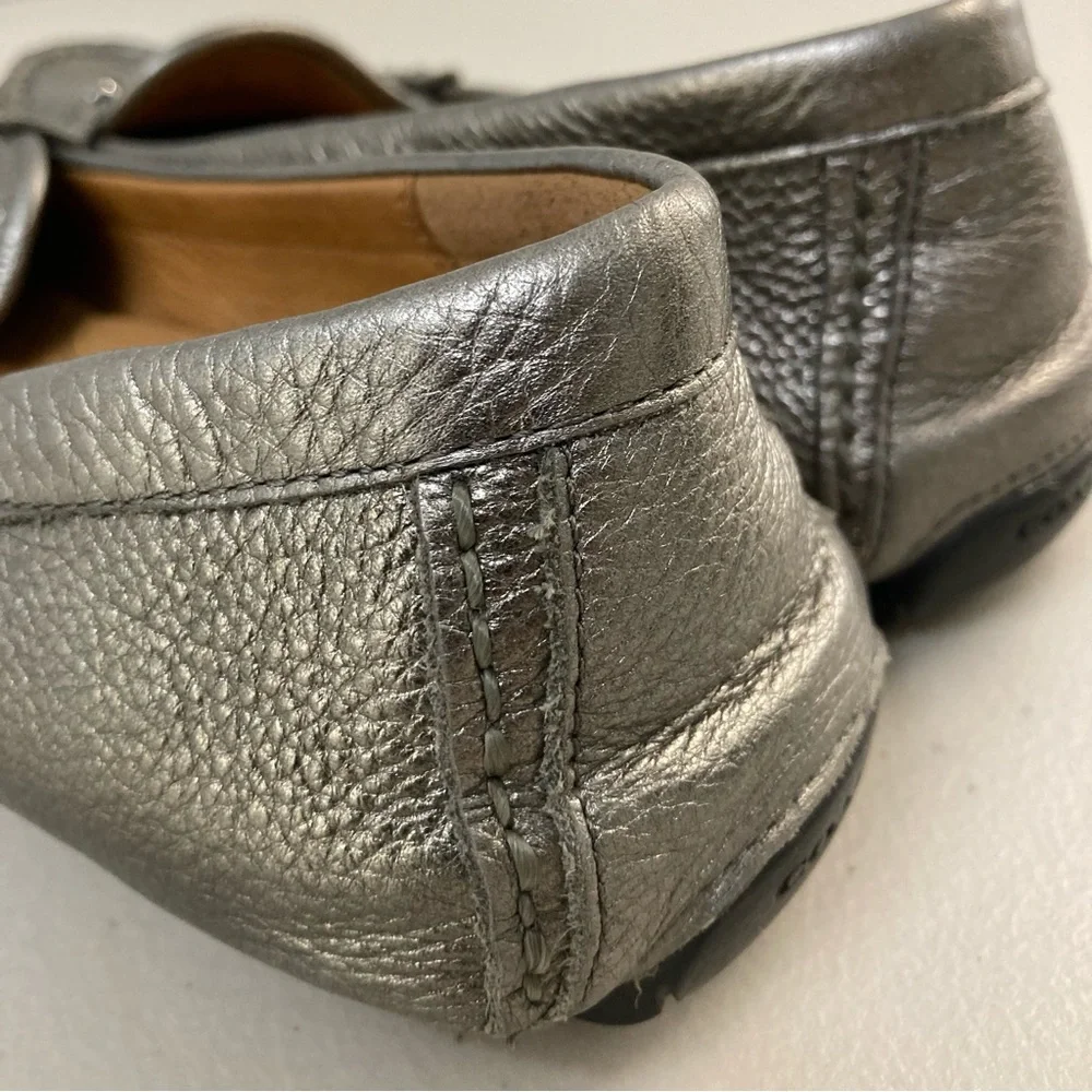 Coach Silver Leather Arlene Driving Moccasin - Picture 10 of 16